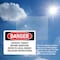 Signmission Lockout Tagout Before Servicing Refer To Danger Sign, Plastic, 10in W x 7in L, 2PK OS-2PACK-DS-P-710-L-2434 - alternate 7